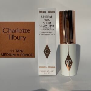 Charlotte Tilbury 12 Tan Unreal Skin Sheer Glow Tint Foundation Stick New in Box